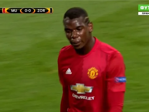 Màn trình diễn của Paul Pogba trước Zorya Luhansk