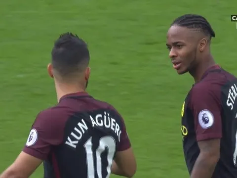 Màn trình diễn của Sterling và Aguero trước Stoke City
