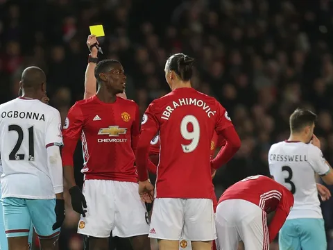Man United mất cả Pogba lẫn Fellaini ở trận tái đấu West Ham