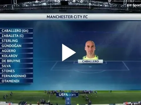 Manchester City 3 - 1 Barcelona (vòng bảng Champions League)