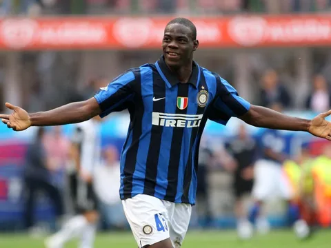 Mario Balotelli khi còn khoác áo Inter Milan