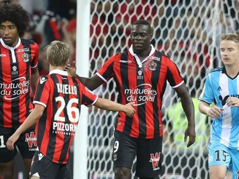 Balotelli lập cú đúp, Nice kịch tính đánh bại Marseille trong trận derby