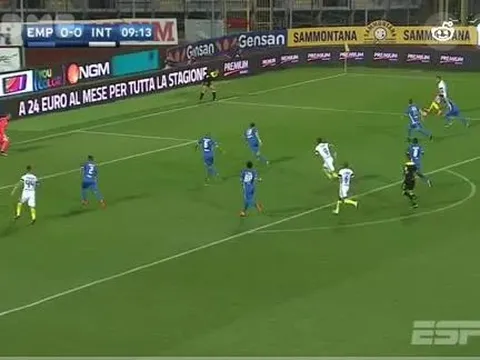 Mauro Icardi lập cú đúp giúp Inter Milan đánh bại Empoli