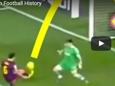 Messi, Beckham và những pha lốp bóng nghệ thuật