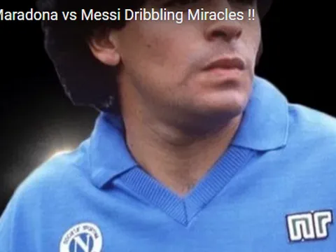 Messi đi bóng không thua kém gì Maradona