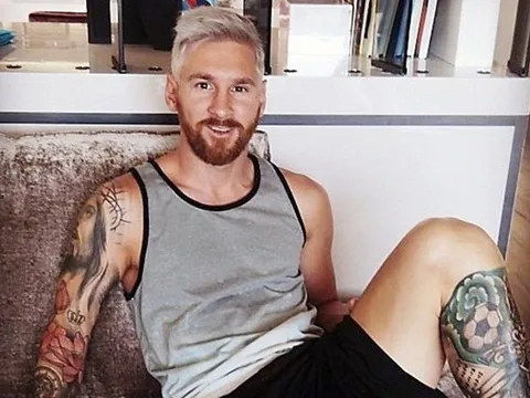 Messi lĩnh xướng đội hình ngôi sao nhuộm tóc bạch kim