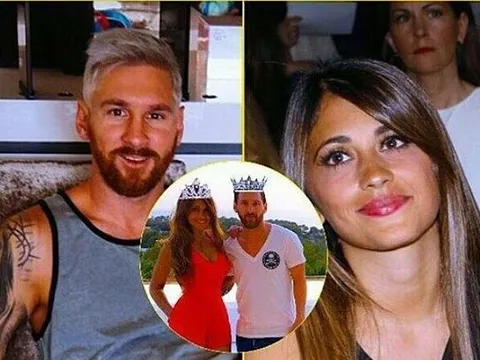 Messi và vợ xăm “Anh là Vua, em là Nữ hoàng”
