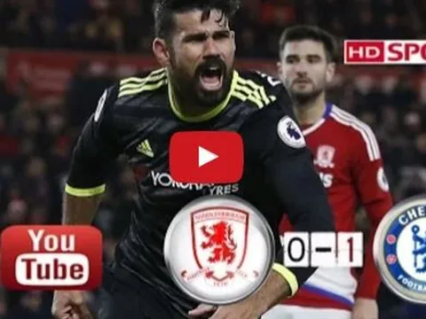 Middlesbrough 0 - 1 Chelsea (vòng 12 Ngoại hạng Anh)
