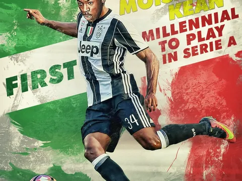 Moise Kean - Cầu thủ 2000 đầu tiên của Serie A