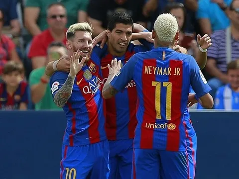 MSN tiếp tục gieo rắc nỗi kinh hoàng, Barca thắng hủy diệt Leganes.