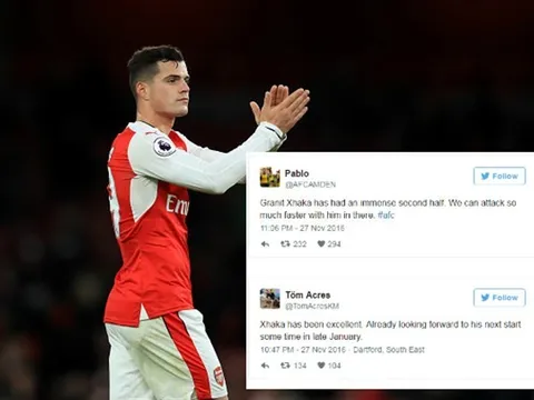 NHM Arsenal: 'Xhaka cần ra sân đá chính vào mỗi tuần'