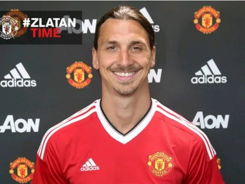 Nóng: Ibrahimovic rạng rỡ bên áo đấu Man United