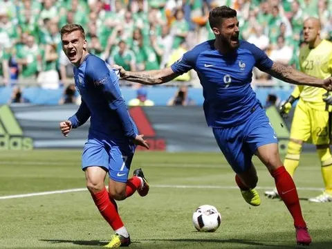 Olivier Giroud chơi cực hay vs Iceland