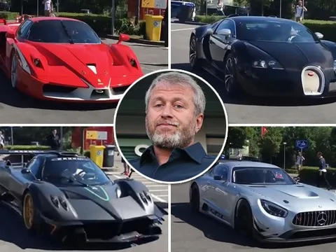 Ông chủ Chelsea Roman Abramovich khoe dàn siêu xe 8,5 triệu bảng