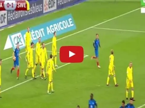 Pháp 2-1 Thụy Điển (vòng loại World Cup)