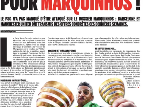 Phát cuồng vì Marquinhos, Mourinho giục M.U chi tiền tấn