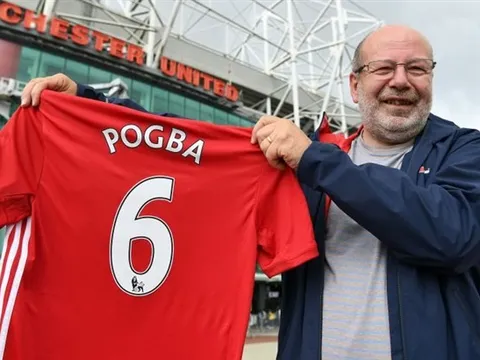 Pogba dẫn đầu lượng áo bán tại Premier League 2016/17