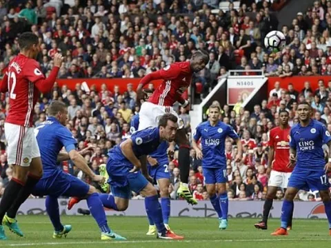 Rooney dự bị, Pogba ghi bàn, Man United vùi dập Leicester City
