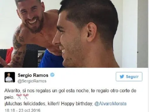 Ramos hứa tặng quà 'độc' nếu Morata lập công trước Bilbao