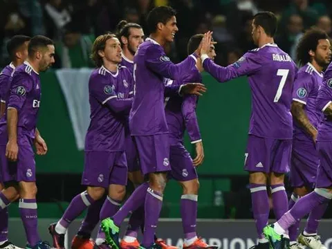Ronaldo tịt ngòi, Real 'thắng nhọc' trước 10 người của Sporting CP