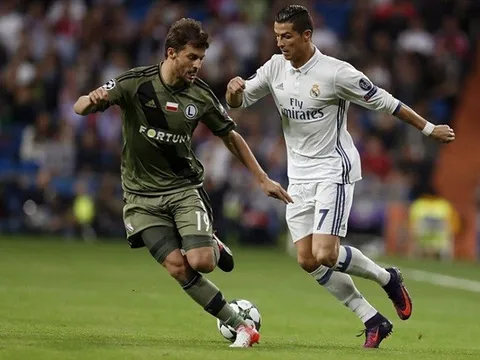 Ronaldo vô duyên, Real vẫn 'diệt gọn' Legia trên sân nhà