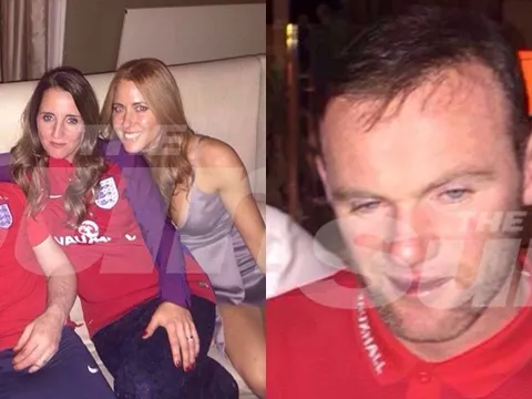 Rooney say xỉn "vui vẻ" với 2 kiều nữ xinh đẹp