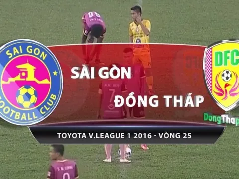 Sài Gòn FC 4-0 Đồng Tháp (Vòng 25 V-League 2016)