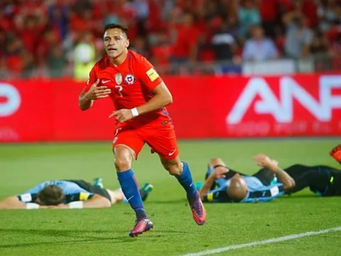 Sanchez lập cú đúp, Chile ngược dòng nhấn chìm Uruguay