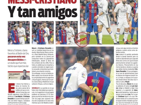 Sau tất cả, Messi và Ronaldo vẫn yêu quí nhau