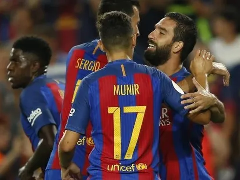 Thắng dễ Sevilla, Barcelona giành Siêu cúp Tây Ban Nha