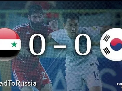 Syria 0-0 Hàn Quốc (Vòng loại thứ ba World Cup 2018)