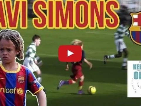 Tài năng đặc biệt của 'thần đồng' Barcelona Xavi Simons