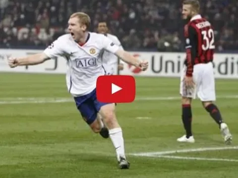 Thắng lợi 3-2 của Man United trước AC Milan ở Champions League 2009/10