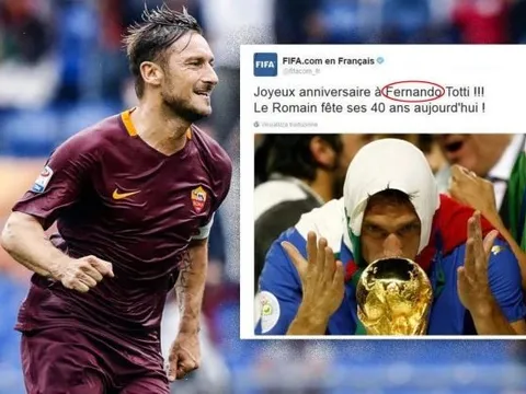 Theo FIFA thì Totti và Torres có họ hàng gần