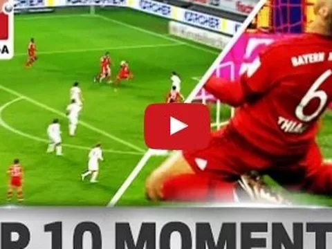 Top 10 khoảnh khắc đáng nhớ nhất của Thiago Alcantara mùa 2015/16