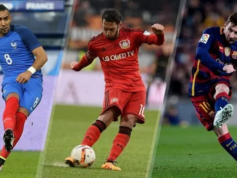 Top 10 vua đá phạt mùa giải 2015/16