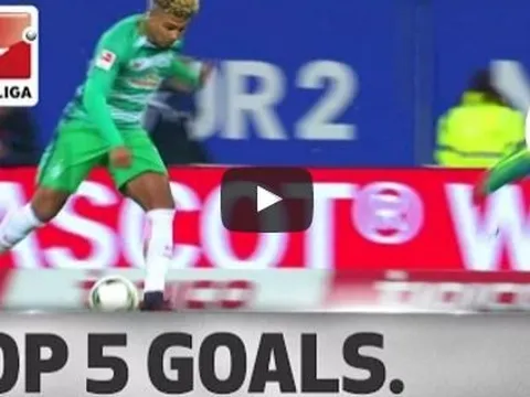 Top 5 bàn thắng đẹp nhất vòng 12 Bundesliga