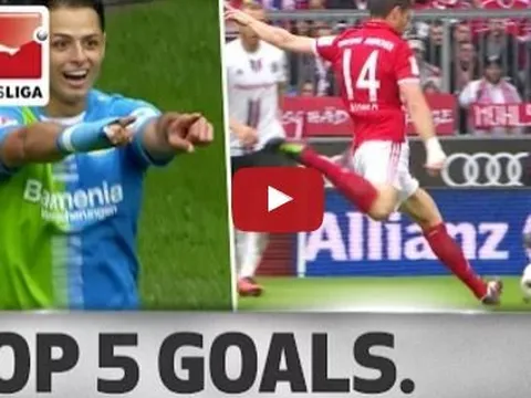 Top 5 bàn thắng đẹp nhất vòng 3 Bundesliga