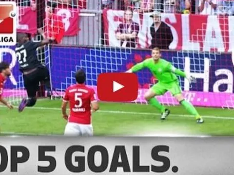 Top 5 bàn thắng đẹp nhất vòng 6 Bundesliga