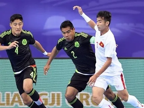 Tuyển Futsal Việt Nam ngược dòng thắng nghẹt thở trước Mexico