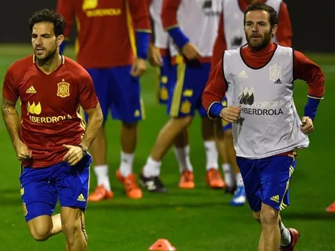 Tuyển TBN triệu tập: Vắng Fabregas, Mata