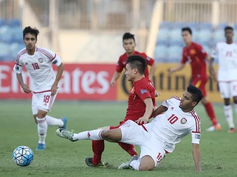 U19 Việt Nam tạm dẫn đầu bảng sau trận hòa UAE