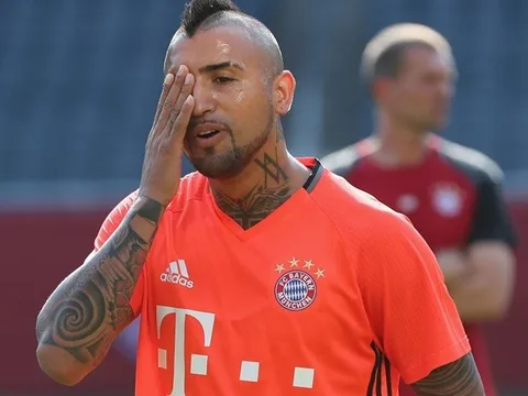 Vidal 'vã mồ hôi' với những bài tập của Ancelotti