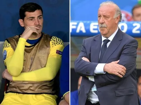 Huấn luyện viên Vicente del Bosque và Casillas dàn hòa