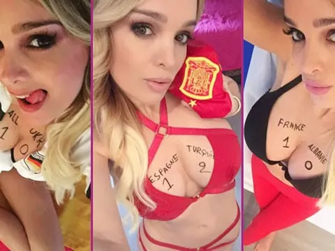 “Bạch tuộc” Vivi dùng ngực nõn nà dự đoán EURO