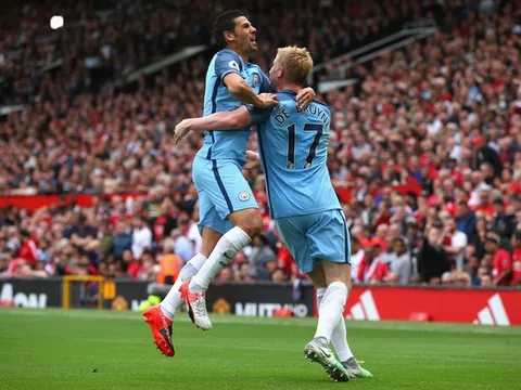 Vòng 4 Premier League - Man United 1-2 Man City