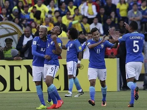 Vòng loại World Cup 2018: Brazil thắng đậm Ecuador nhờ cú đúp của Gabriel Jesus