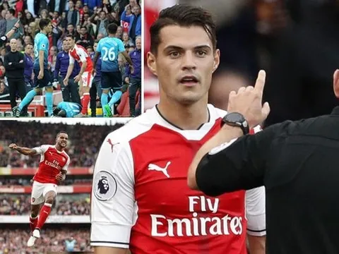 Walcott lập cú đúp, Xhaka suýt quăng đi 3 điểm của Arsenal