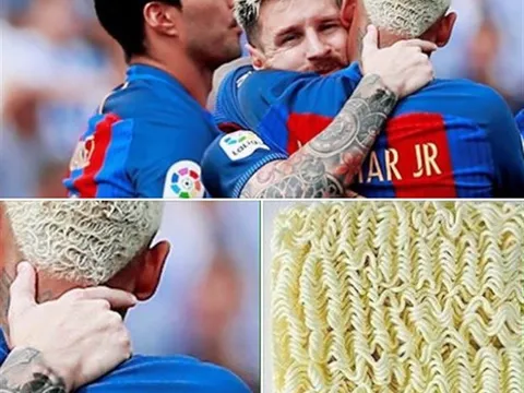 Tóc mới của Neymar bị ví như mì ăn liền