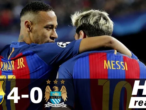 Xem Neymar làm khổ hàng phòng ngự Man City